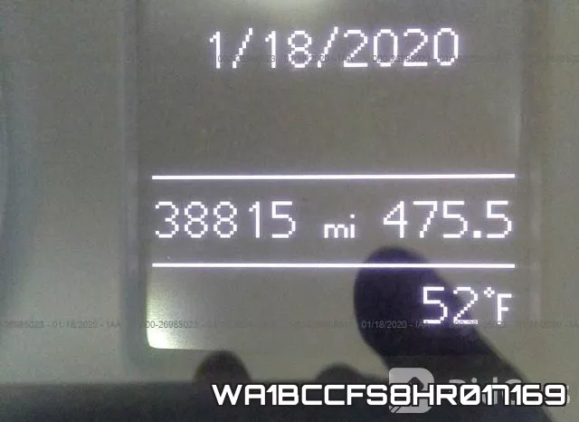 WA1BCCFS8HR017169 фото 3