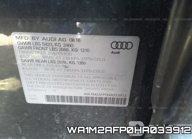 WA1M2AFP0HA033912 фото 9