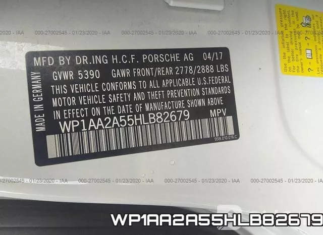 WP1AA2A55HLB82679 фото 9