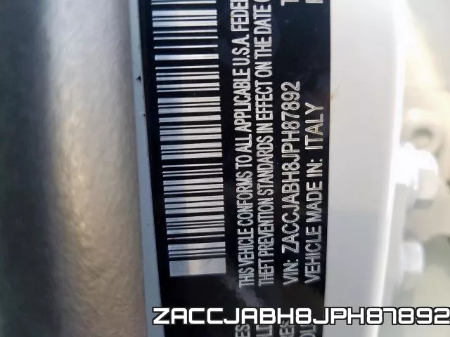 ZACCJABH8JPH87892 фото 2