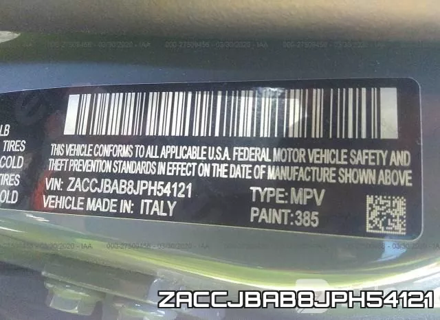 ZACCJBAB8JPH54121 фото 7