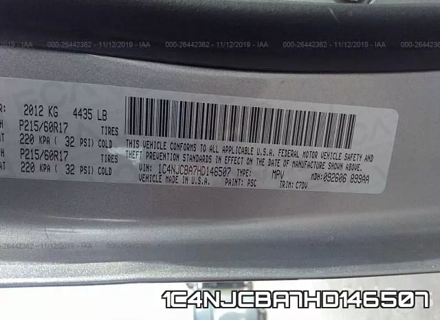 1C4NJCBA7HD146507 фото 6