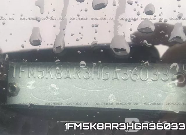 1FM5K8AR3HGA36033 фото 7