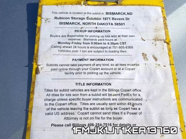 1FMJK1JT1KEA13760 фото 7