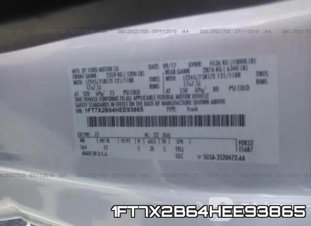 1FT7X2B64HEE93865 фото 6