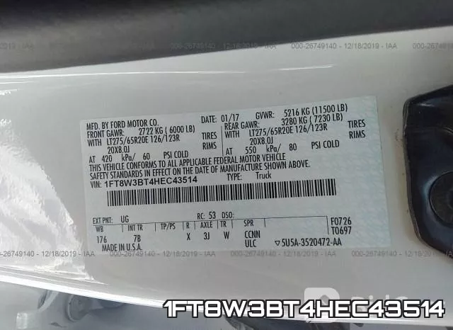 1FT8W3BT4HEC43514 фото 7