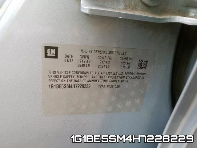 1G1BE5SM4H7228229 фото 2