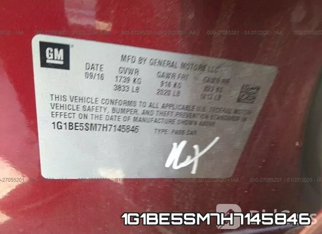 1G1BE5SM7H7145846 фото 5