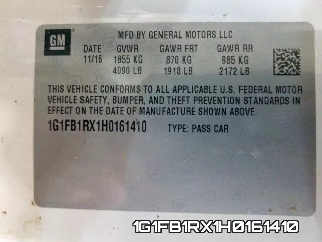1G1FB1RX1H0161410 фото 2