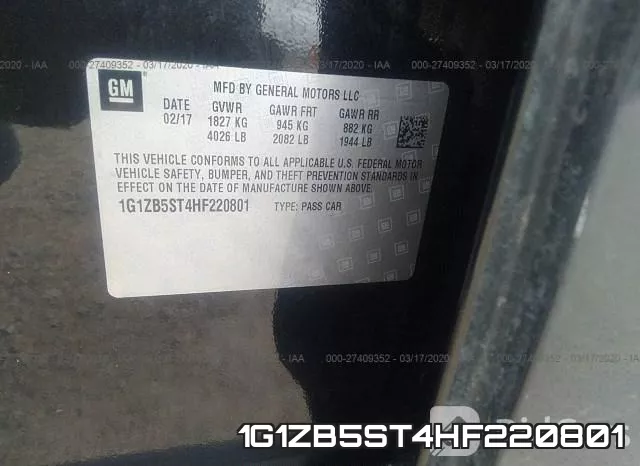 1G1ZB5ST4HF220801 фото 7