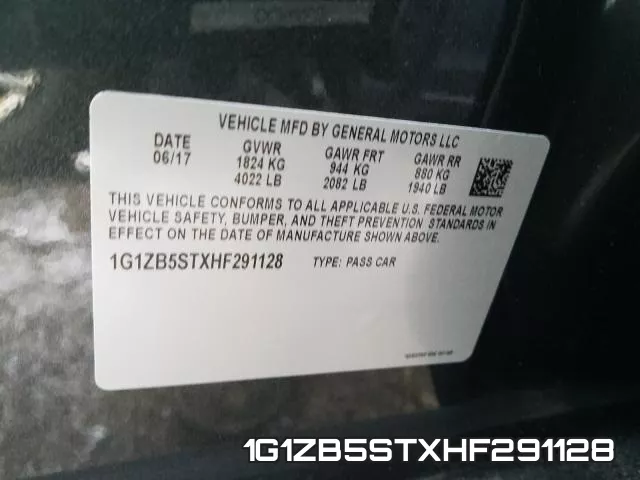 1G1ZB5STXHF291128 фото 2