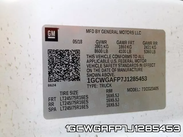 1GCWGAFP7J1285453 фото 2