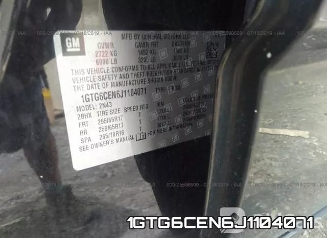 1GTG6CEN6J1104071 фото 9