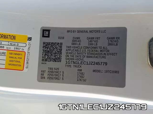 1GTN1LEC1JZ245779 фото 2