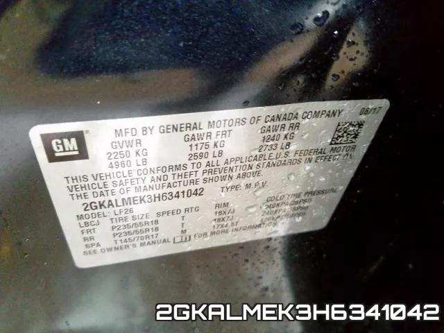 2GKALMEK3H6341042 фото 2