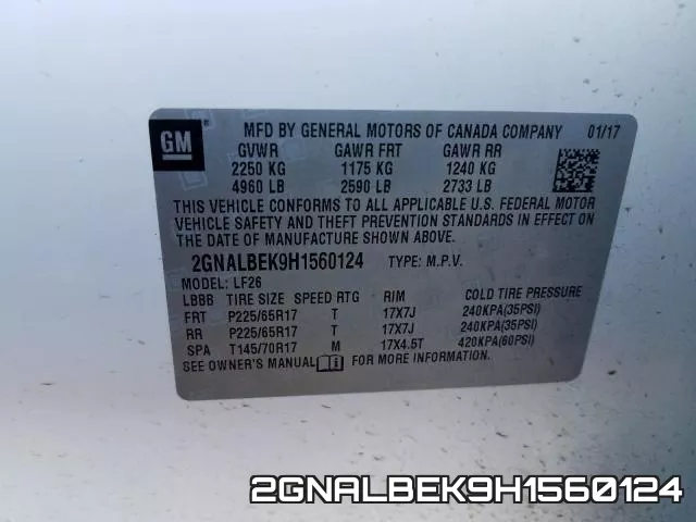 2GNALBEK9H1560124 фото 2
