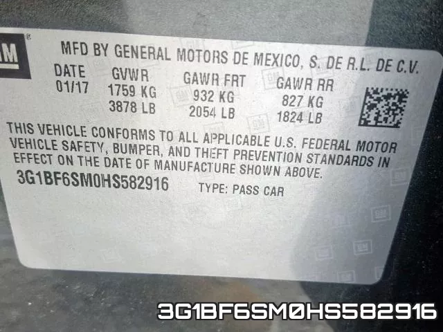 3G1BF6SM0HS582916 фото 2