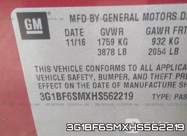 3G1BF6SMXHS562219 фото 6