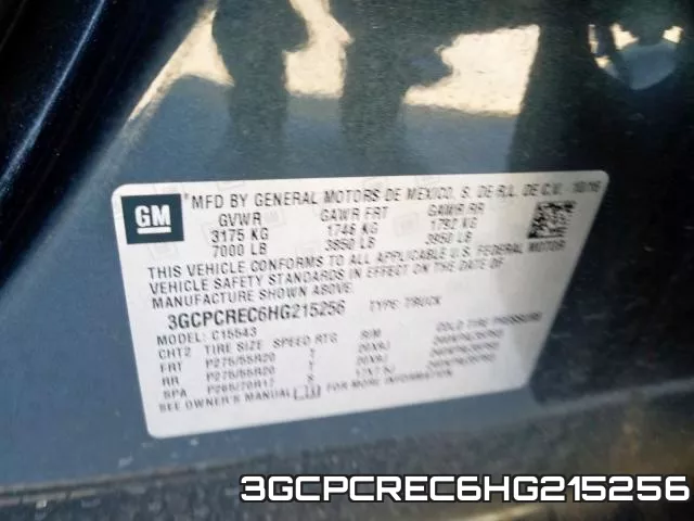 3GCPCREC6HG215256 фото 2