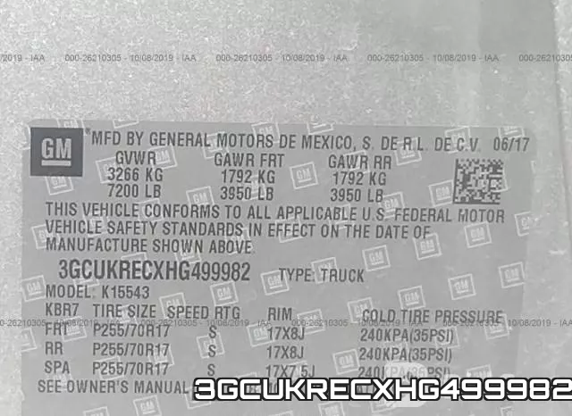 3GCUKRECXHG499982 фото 6