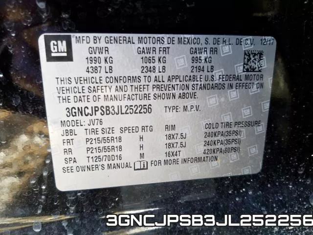 3GNCJPSB3JL252256 фото 2