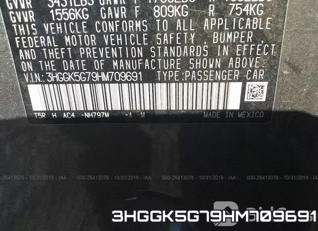 3HGGK5G79HM709691 фото 9