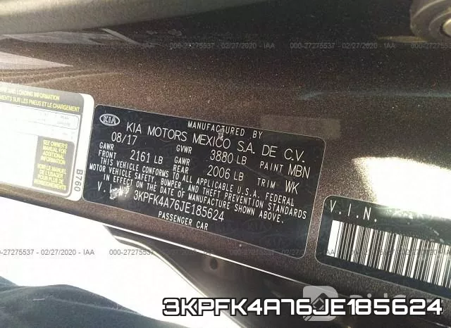 3KPFK4A76JE185624 фото 7