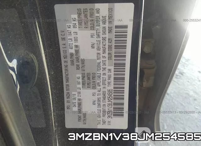 3MZBN1V38JM254585 фото 6