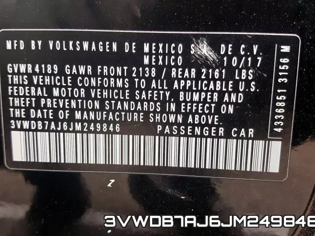 3VWDB7AJ6JM249846 фото 2