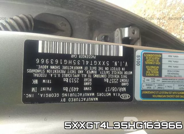 5XXGT4L35HG163966 фото 6