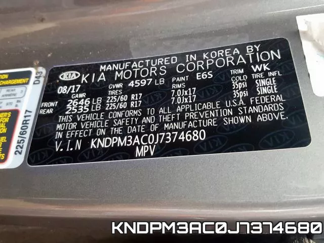 KNDPM3AC0J7374680 фото 2
