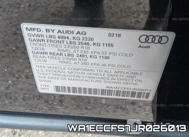 WA1ECCFS7JR026013 фото 6