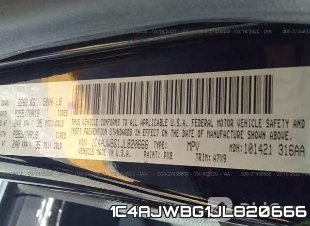 1C4AJWBG1JL820666 фото 8