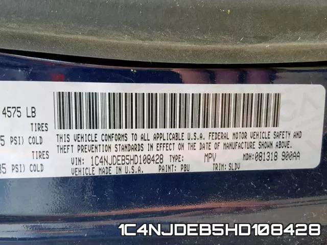1C4NJDEB5HD108428 фото 2