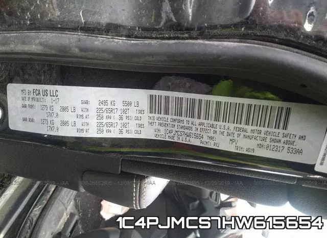 1C4PJMCS7HW615654 фото 7