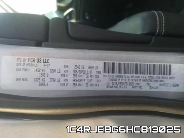 1C4RJEBG6HC813025 фото 2
