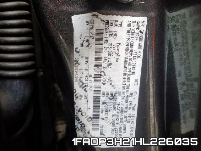 1FADP3H21HL226035 фото 2