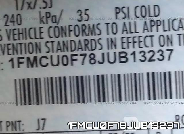1FMCU0F78JUB13237 фото 10