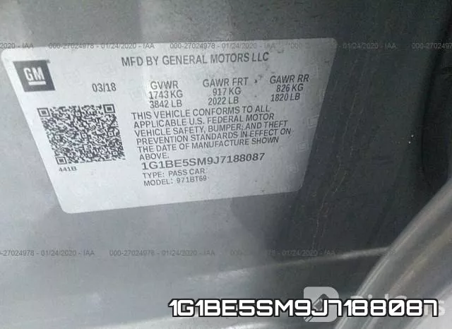 1G1BE5SM9J7188087 фото 7