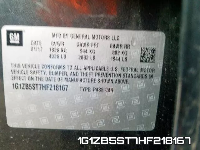 1G1ZB5ST7HF218167 фото 2