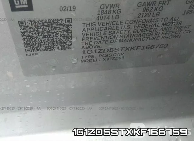1G1ZD5STXKF166759 фото 8
