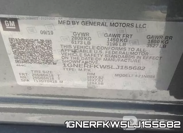 1GNERFKW5LJ155682 фото 7