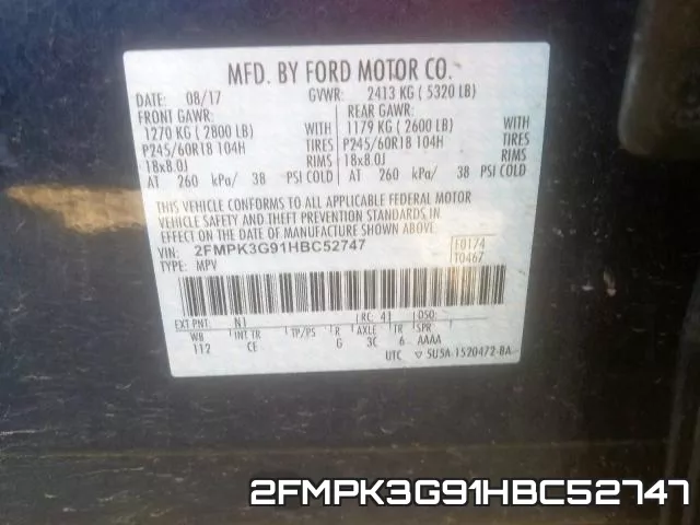 2FMPK3G91HBC52747 фото 2