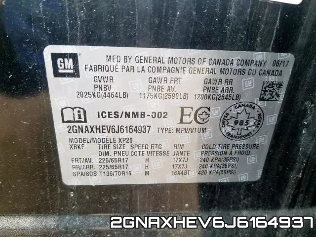 2GNAXHEV6J6164937 фото 2