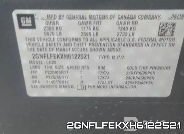 2GNFLFEKXH6122521 фото 8