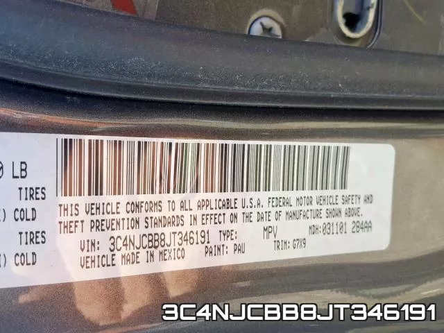 3C4NJCBB8JT346191 фото 2