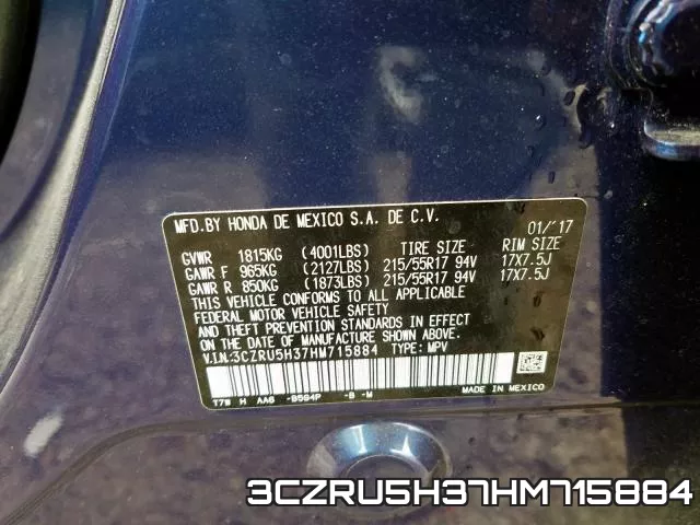 3CZRU5H37HM715884 фото 2