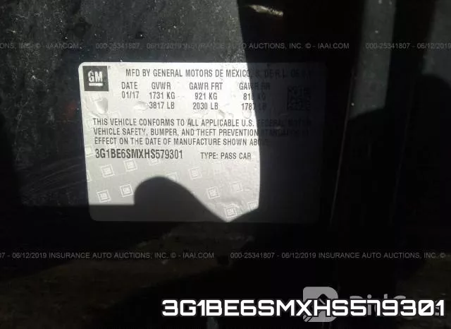 3G1BE6SMXHS579301 фото 8