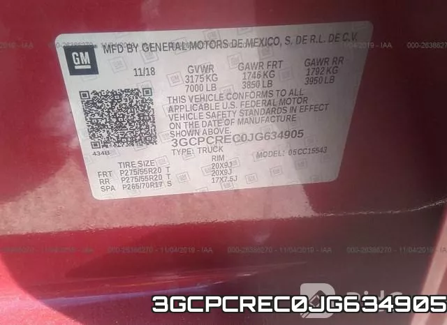 3GCPCREC0JG634905 фото 5