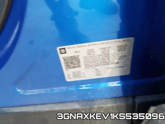 3GNAXKEV1KS535096 фото 2